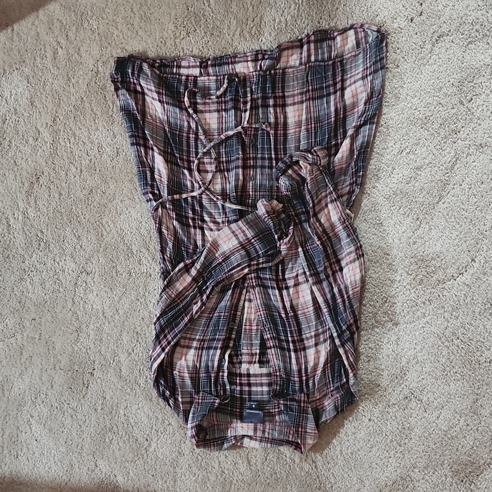 Plaid Maternity Shirt